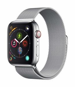 Strap-it Apple Watch 8 Milanese band (zilver)