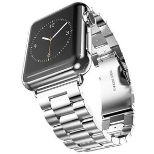 Strap-it Apple Watch 8 stalen band (zilver)