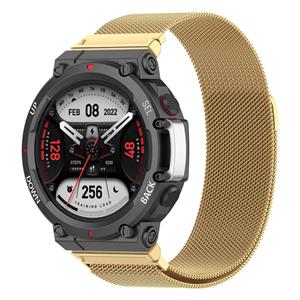 Strap-it Amazfit T-Rex 2 Milanese band (goud)