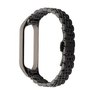 Strap-it Xiaomi Mi Band 7 metalen bandje (zwart)