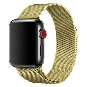 Strap-it Apple Watch Ultra milanese band (goud)