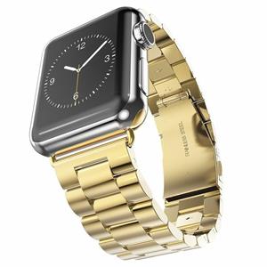 Strap-it Apple Watch Ultra stalen band (goud)