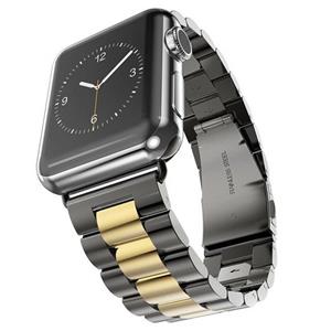 Apple Watch Ultra stalen band (zwart/goud)