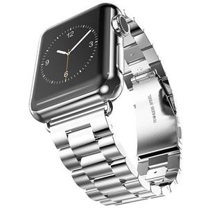 Strap-it Apple Watch Ultra stalen band (zilver)