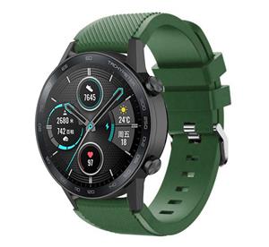 Strap-it Honor Magic Watch 2 siliconen bandje (legergroen)