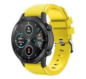 Strap-it Honor Magic Watch 2 siliconen bandje (geel)