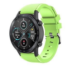 Strap-it Honor Magic Watch 2 siliconen bandje (lichtgroen)
