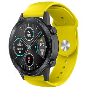 Strap-it Honor Magic Watch 2 sport band (geel)