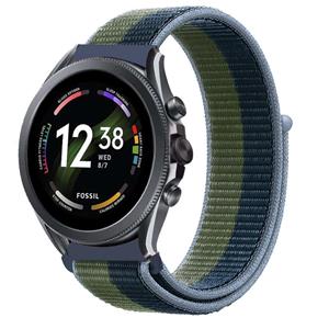 Strap-it Fossil Gen 6 44mm nylon band (moss green)