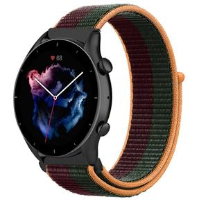 Strap-it Amazfit GTR 3 nylon band (dark cherry)