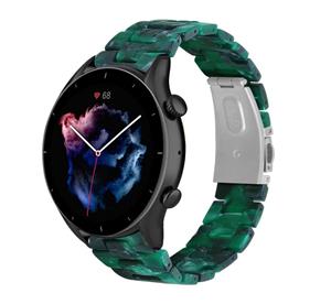 Strap-it Amazfit GTR 3 resin band (groen)