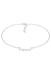 Elli, Fußschmuck Wellen Meer Strand Sommer Must-Have 925 Silber in silber,  für Damen