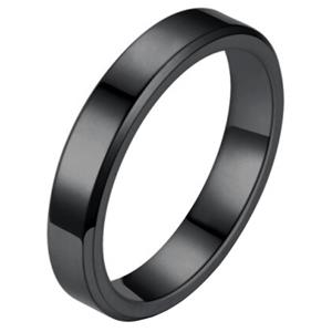 LGT JWLS LGT Jewels smalle stalen ring Zwart 4mm-16mm