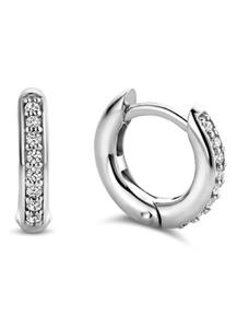 TI SENTO Oorringen van zilver met zirkonia 7811ZI