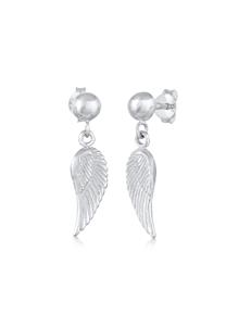 Elli Dames Oor hanger Vleugel hanger Beschermengel Basis in 925 Sterling Zilver