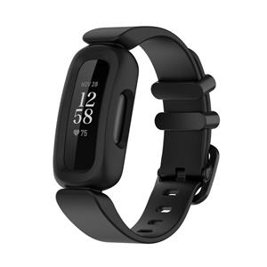 Strap-it Fitbit Ace 3 siliconen bandje (zwart)