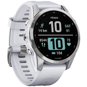 Garmin fenix 7S Sportuhr steinweiß/silber