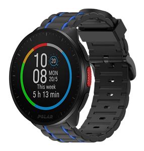 Strap-it Polar Pacer sport gesp band (zwart/blauw)