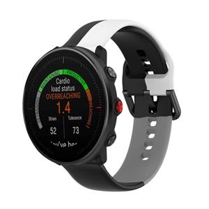 Strap-it Polar Vantage M triple sport band (zwart-wit-grijs)