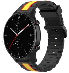 Strap-it Amazfit GTR 2 Special Edition band (zwart/geel)