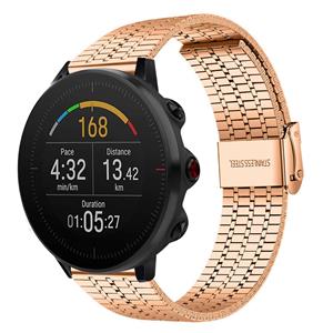 Strap-it Polar Vantage M roestvrij stalen band (rosé goud)