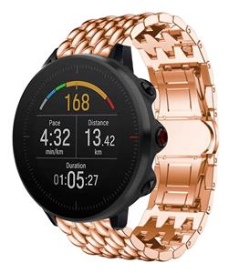 Strap-it Polar Vantage M stalen draak band (rosé goud)