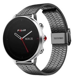 Strap-it Polar Grit X roestvrij stalen band (zwart)