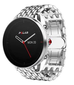 Strap-it Polar Grit X stalen draak band (zilver)