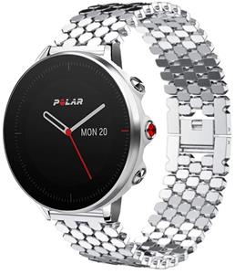 Strap-it Polar Grit X stalen vis band (zilver)