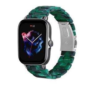 Strap-it Amazfit GTS 3 resin band (groen)