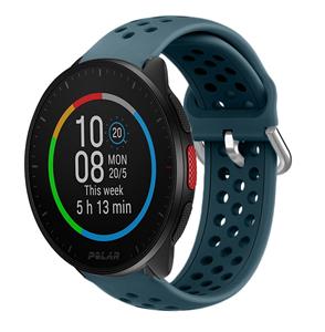 Strap-it Polar Pacer siliconen bandje met gaatjes (rock green)