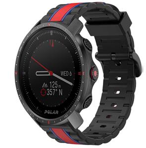 Strap-it Polar Grit X Pro Special Edition band (zwart/rood)