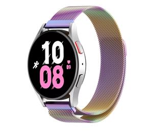 Strap-it Samsung Galaxy Watch 5 - 44mm Milanese band (regenboog)