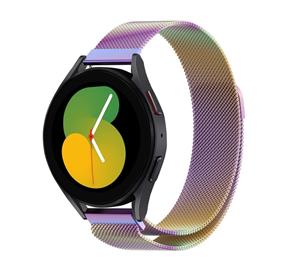 Strap-it Samsung Galaxy Watch 5 - 40mm Milanese band (regenboog)