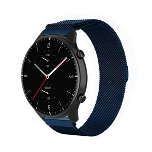 Strap-it Amazfit GTR 2 Milanese band (blauw)