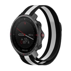 Strap-it Polar Grit X Pro Milanese band (zwart/wit)