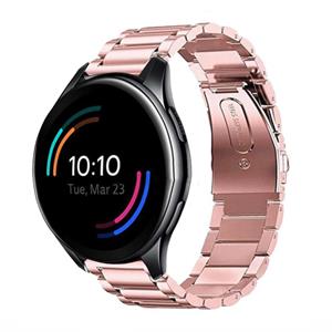 Strap-it OnePlus Watch stalen band (rosé pink)