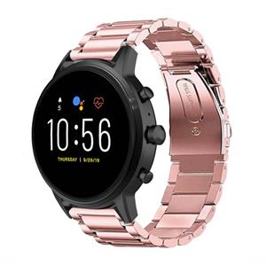 Strap-it Fossil Gen 5 stalen band (rosé pink)