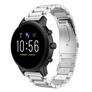 Strap-it Fossil Gen 5 stalen band (zilver)