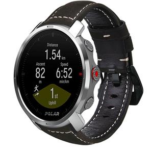 Strap-it Polar Grit X leren band (zwart)