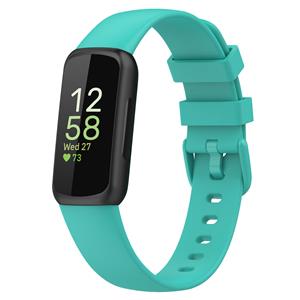 Strap-it Fitbit Inspire 3 siliconen bandje (aqua)