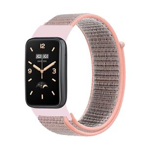 Strap-it Xiaomi Smart Band 7 Pro nylon bandje (pink sand)