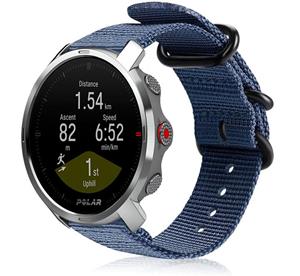 Strap-it Polar Grit X nylon gesp band (blauw)