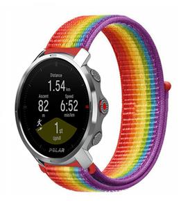 Strap-it Polar Grit X nylon band (regenboog)