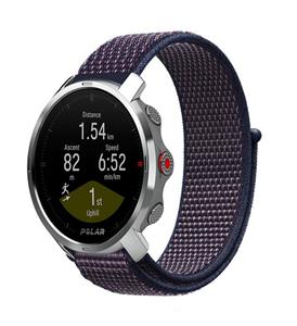 Strap-it Polar Grit X nylon band (paars-blauw)