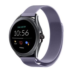 Strap-it Fossil Gen 5e 44mm Milanese band (lichtpaars)