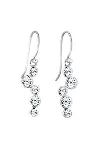 Elli Dames druppel look elegant met kristallen in 925 sterling zilver