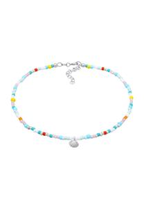 Elli Dames enkelband glazen bollen Zomer Kleurrijk in 925 sterling zilver