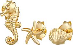 Elli Dames Oorbellen Set Zeesterren Schelp Zeepaard Zomerstrand in 925 Sterling Zilver