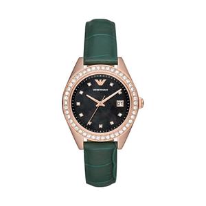 Emporio Armani Leo Dames Horloge Groen AR11506
